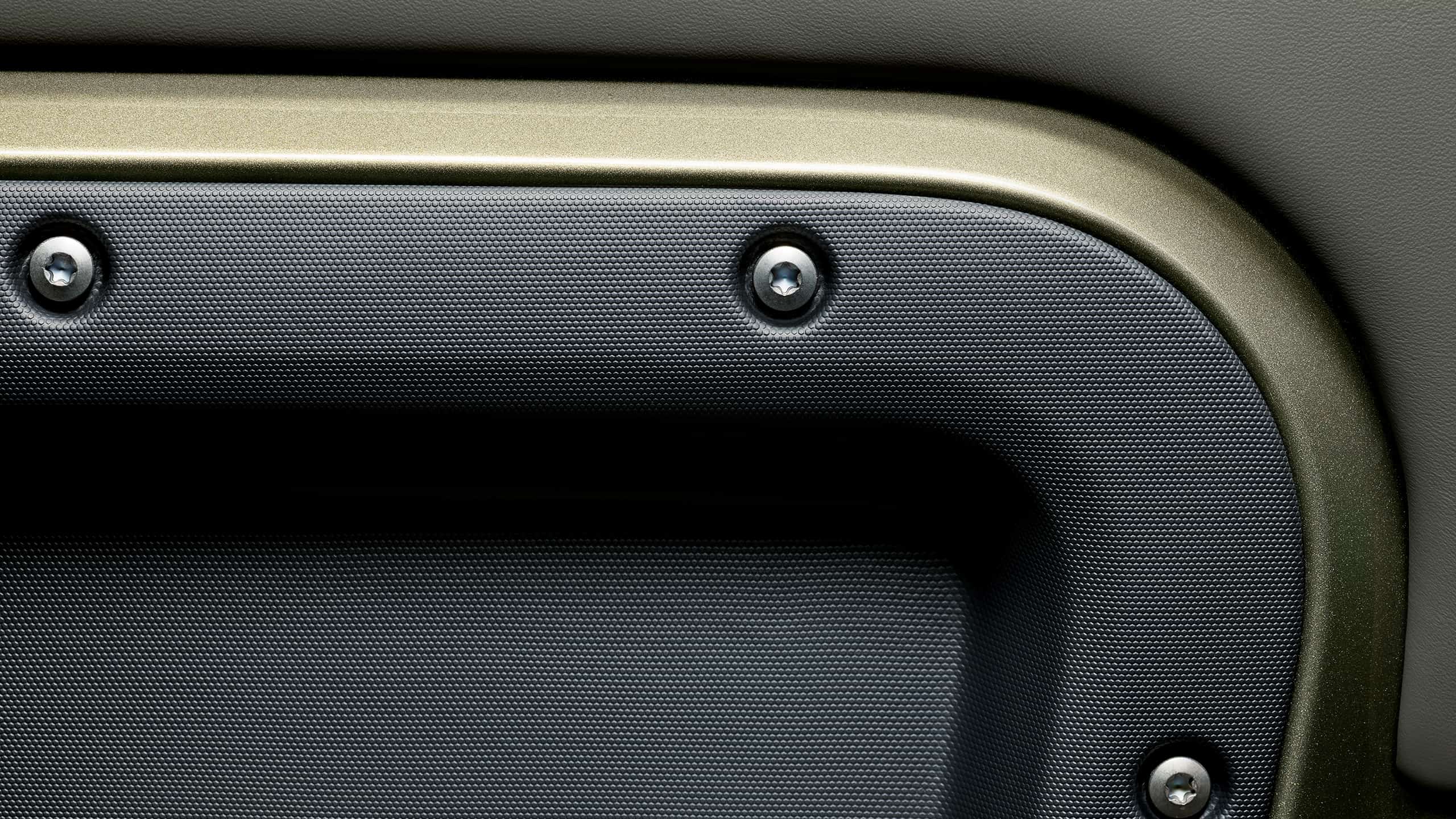 Vista in primo piano del design degli interni della porta